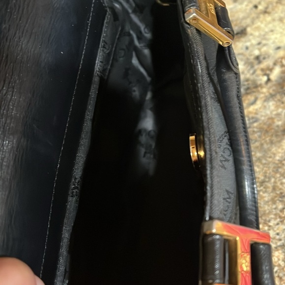 MCM Germany EUC Black Visetos Nylon and Leather Tote - Picture 8 of 11